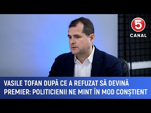 Vasile Tofan: Politicienii știu că ne mint, dar o fac pentru a-și atinge scopurile