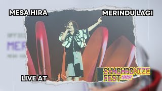 Download lagu Mesa Hira, Yovie Widianto - Merindu Lagi Live at Synchronize Fest 2025 mp3