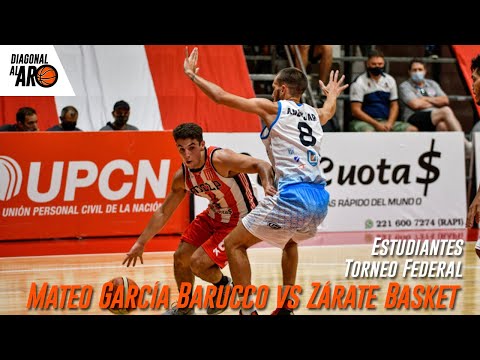 Torneo Federal - Mateo García Barucco vs Zárate Basket