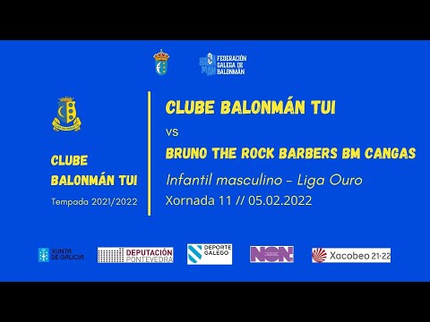 Balonmán Tui VS BM Cangas. Jornada 11 Liga Oro Infantil masculino. 6.02.2022