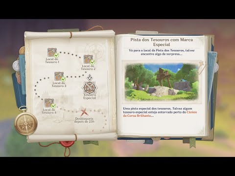 Tesouro especial genshin impact. Dia 2 do evento ! Cânion da coroa brilhante !