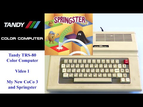 Tandy TRS-80 Color Computer - Part 1 - My New CoCo 3 and Springster