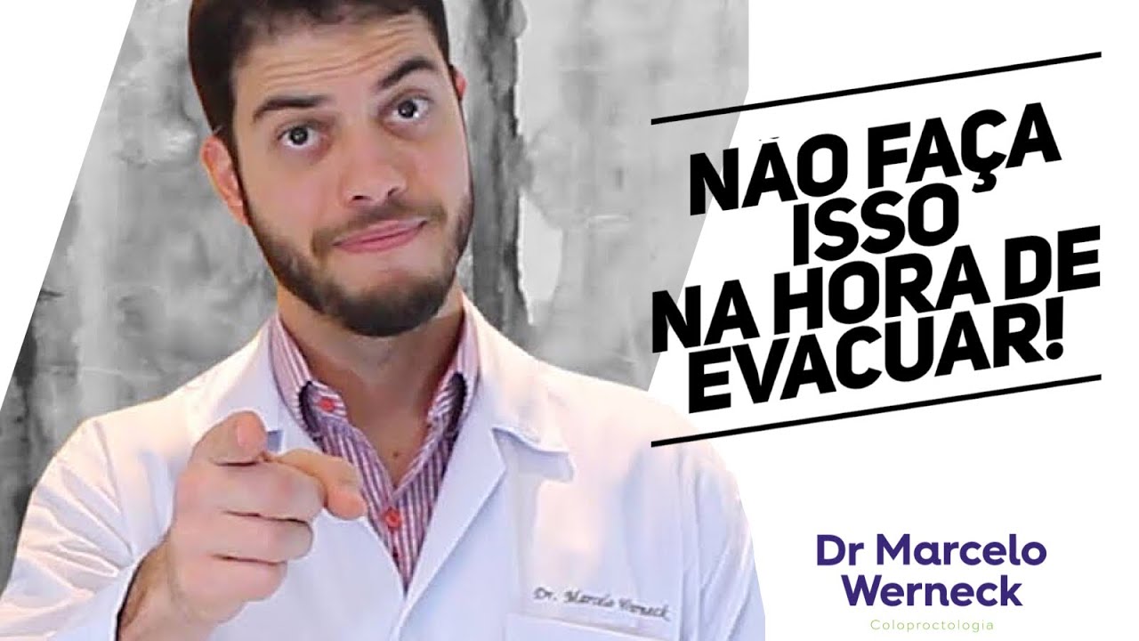 Não faça isso na hora de evacuar!