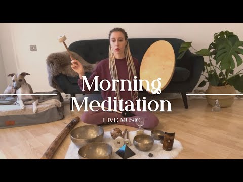 Morning Meditation with singing bowls and shamanic drum