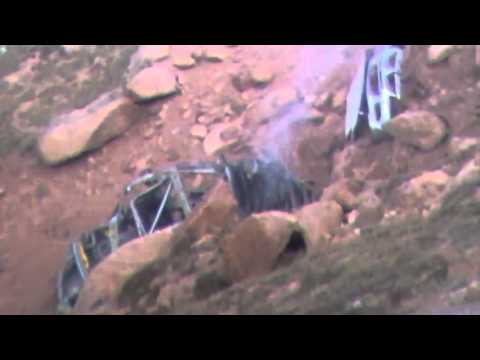 Pikes Peak International Hill Climb 2012   Jeremy Foley Crash.