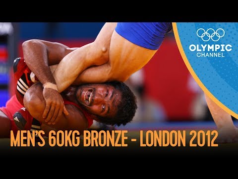 Yogeshwar Dutt Wins Freestyle Wrestling 60kg Bronze v Ri Jong Myong - London 2012 Olympics