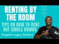 Renting by the Room - Tips for Real Estate Investing