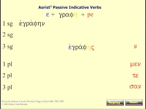 second Aorist passive indicative