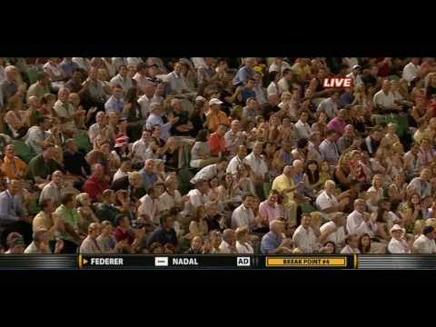 Tennis 2009 Australian Open Mens Final Federer vs Nadal    Insane rally 720p