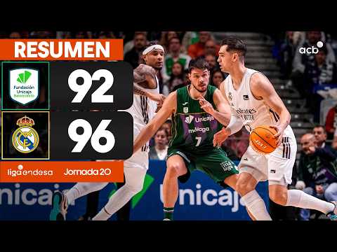 Unicaja - Real Madrid (92-96) RESUMEN | Liga Endesa 2025-26