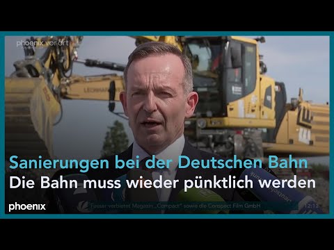 Volker Wissing und Richard Lutz zu den bevorstehenden Sanierungen bei der Deutschen Bahn am 16.07.24