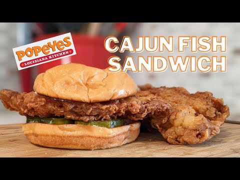 Popeyes Cajun Fish Sandwich Review & Copycat Recipe • *Is it better than the Chicken Sandwich?*