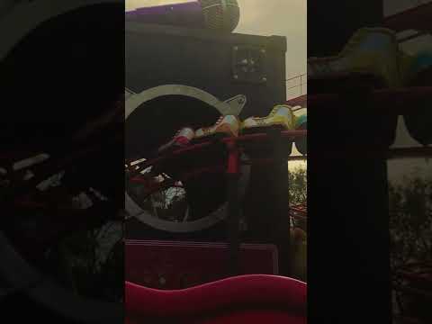 Roller Coaster goes through Giant Speaker K3 Roller Skater #Short #Shorts #Youtubeshorts
