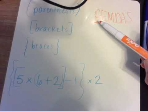 Order of Operations: Parenthesis, Braces, Brackets Explanation