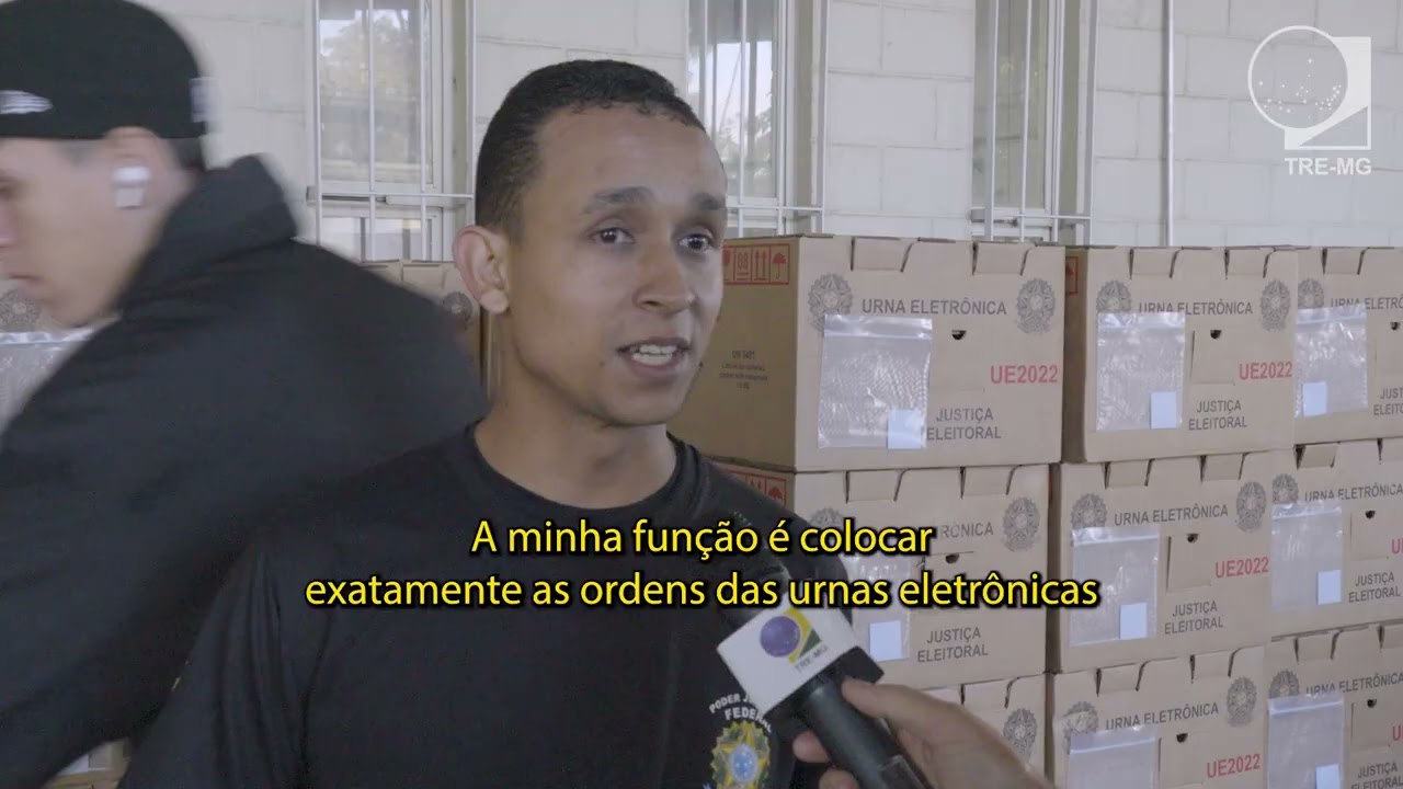 Envio das urnas eletrônicas para o interior de Minas Gerais