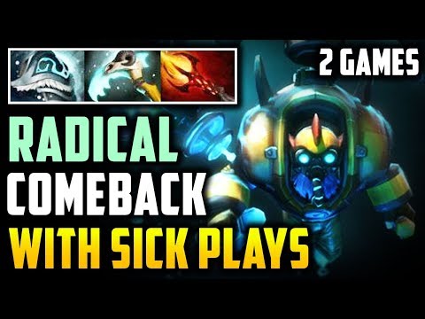 Radical [Tinker] - 2 Games ComeBack With Sicks Plays! God Mode Crazy Fast Hand Pro Gameplay Dota 2