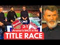 Roy Keane HAPPY REACTION to Arsenal BIG 3-1 WIN vs Liverpool