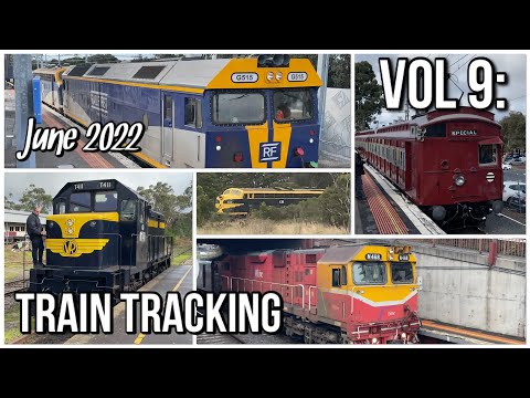 Train Tracking Volume 9: June 2022 | Victorian Trains around Melbourne | SSR Qube V/Line SteamRail