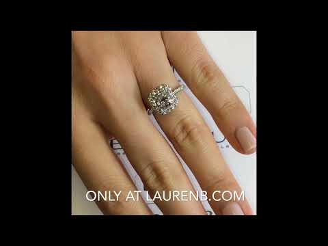 1.8 ct Cushion Cut Diamond Platinum Engagement Ring