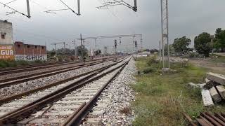 preview picture of video '110 kmph First time with LHB coaches bandra haridwar super speeding towards daurala with BRC P-5'