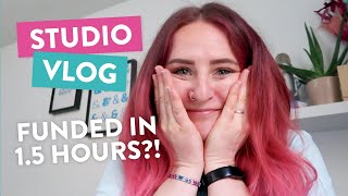 STUDIO VLOG | Launching my first Kickstarter, I cried! | 026