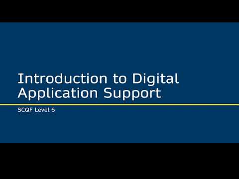 Introduction to Digital Applications | SVQ/CBQ Framework