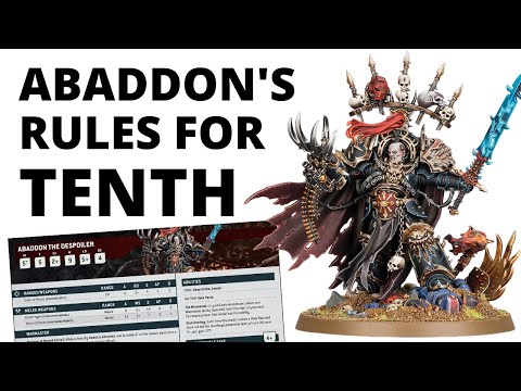 Abaddon the Despoiler's Datasheet in Warhammer 40K 10th Edition - How Strong is the Warmaster?