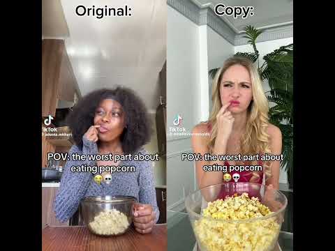 Natalie coped this video a little TOO WELL... #nataliereynolds #popcorn # fyp #viral #duet #stolen