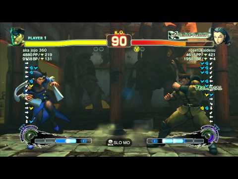 SSF4 AE 2012: aka jojo (Dictator) vs rosetukaidesu (Rose) - Xbox Live Ranked Match