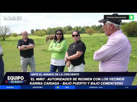 Autoridades se reunieron con los vecinos para debatir sobre el avance de la corriente del río