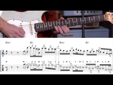 Oz Noy messing around over Dm7-G7 - TAB