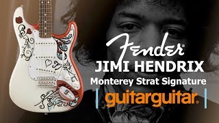 Video thumbnail for Fender Jimi Hendrix Monterey Signature Stratocaster by GUITARGUITAR