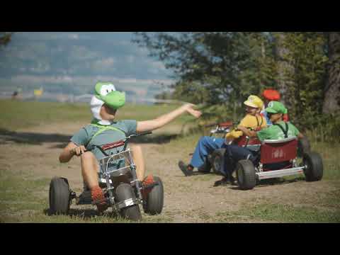 Mountain trikes on Mariborsko Pohorje Super Mario Bros theme