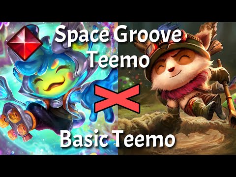 How is Space Groove Teemo DIFFERENT? | Skin Comparison