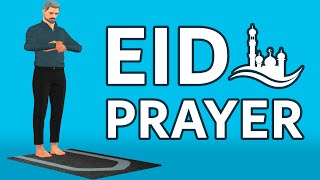 How to pray Eid prayer (beginners) - Salat al Eid - with Subtitle