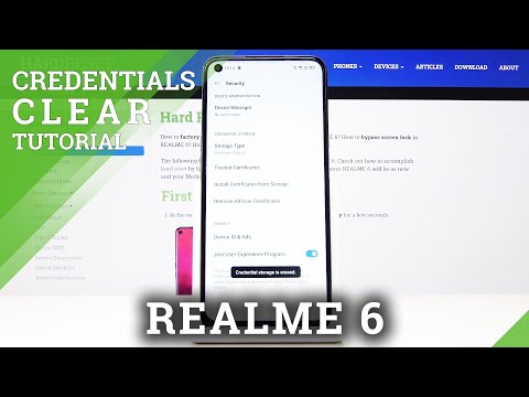 How to Clear Credentials in REALME 6– Delete All Certificates