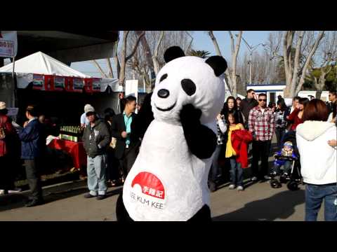 Panda dancing to trance music