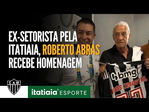 LENDA DA ITATIAIA, ROBERTO ABRAS É HOMENAGEADO ANTES DE JOGO DO ATLÉTICO NA ARENA MRV