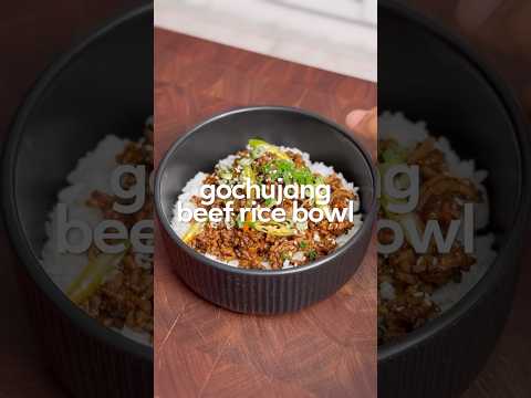 Gochujang Beef Rice Bowl 👌🏽