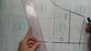 Dạy cắt may cơ bản.Hướng dẫn cắt cúp thân sau quần jean.