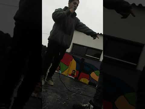 Batalla de rap en la técnica Pinamar