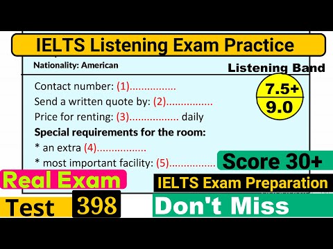 IELTS Listening Practice Test 2024 with Answers [Real Exam - 398 ]
