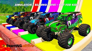 Download lagu 5 MONSTER TRUCKS vs GIANT COLOR WATER SLIDE #116 - BeamNG.Drive mp3 Download lagu 5 MONSTER TRUCKS vs GIANT COLOR WATER SLIDE #116 - BeamNG.Drive mp3