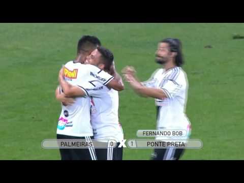 Gols - Brasileirão: Palmeiras 0 x 1 Ponte Preta