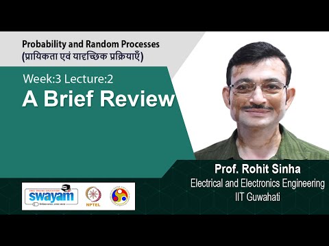 Probability and Random Processes प्रायिकता एवं यादृच्छिक प्रक्रियाएँ Introductory Video