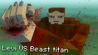 Download lagu Levi VS Beast titan - minecraft animation mp3 Download lagu Levi VS Beast titan - minecraft animation mp3