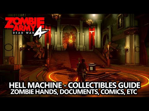 Zombie Army 4 - Collectibles Guide - Mission 9 - Zombie Hands, Documents, Comics, Upgrade Kits, etc