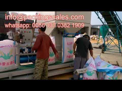 Semi automatic 10-50KG bag bulk corn turtle feed bagging machine