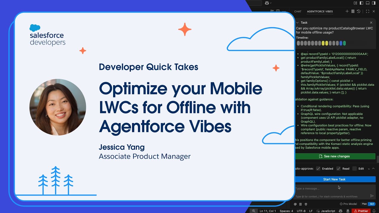 Optimize your Mobile LWCs for Offline with Agentforce Vibes | Developer Quick Takes