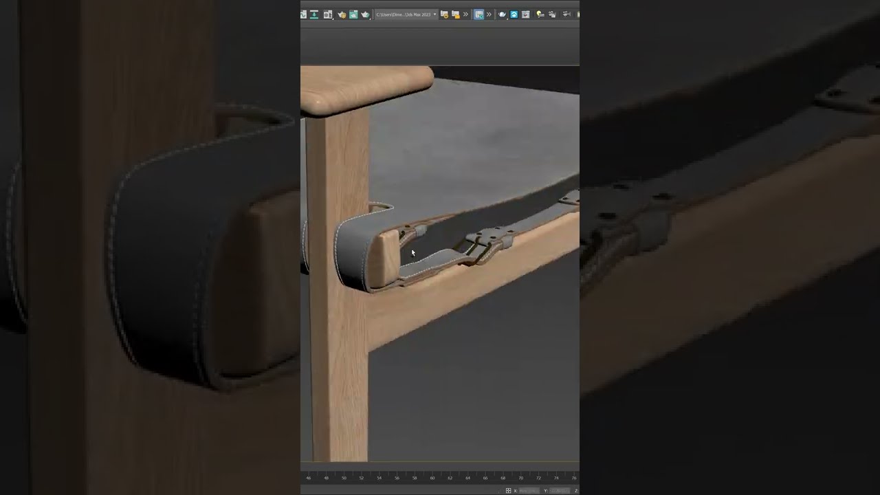 How to make stitches in 3ds max 2023. Check the link in the description for the full tutorial. #3ds